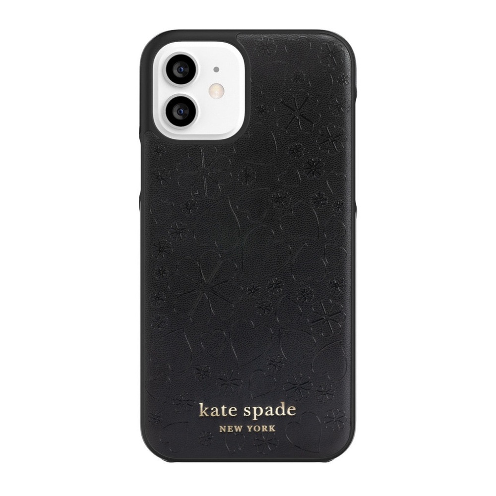 Kate Spade Wrap Black Crumbs for iPhone 12 Case